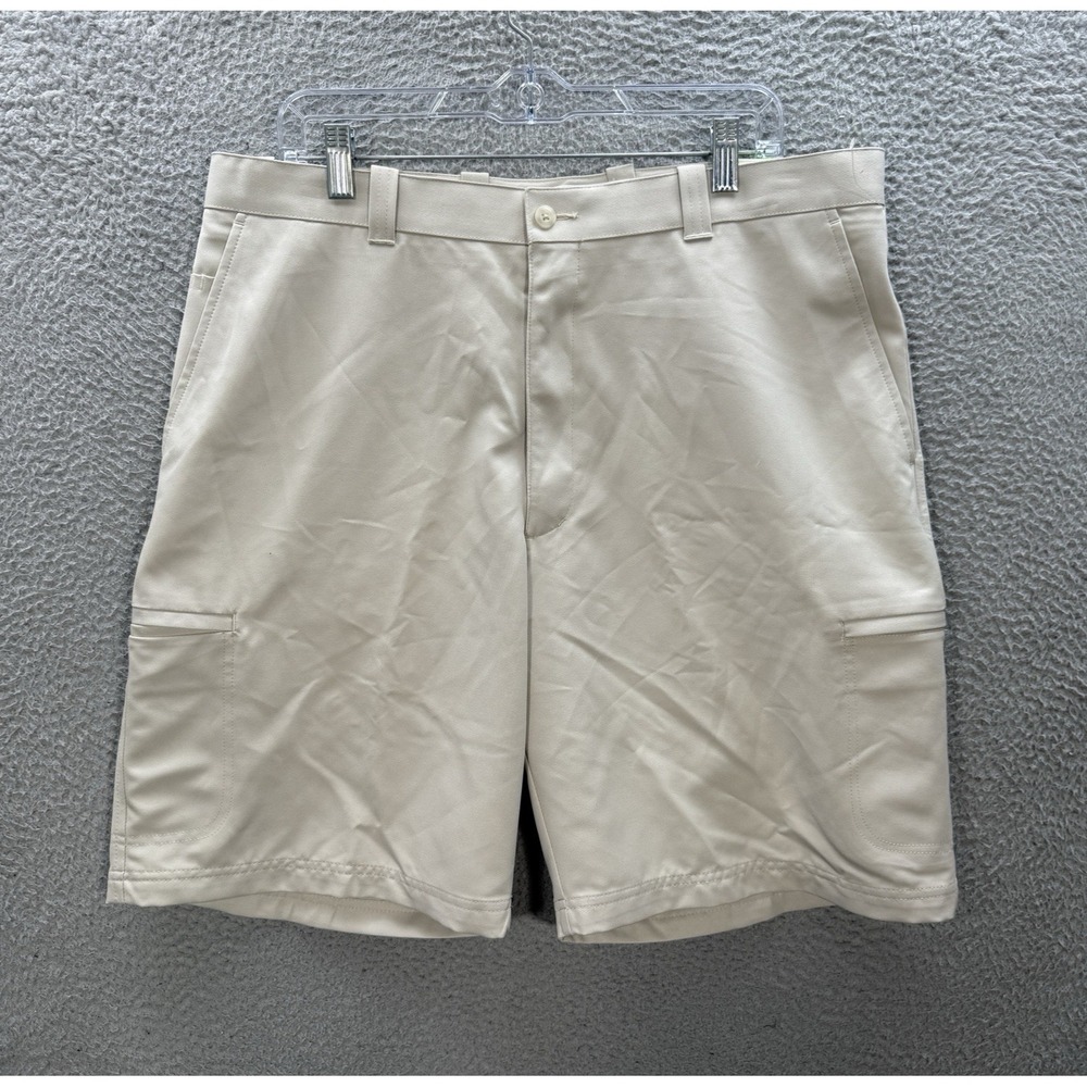 Links Edition Golf Shorts Mens 36 Tan Performance Stretch Moisture Wicking NEW